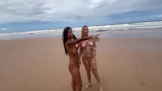 Pitbull Porn And Loira Luxx In Fui Na Praia De Nudismo Tomar Banho De Mar E Acabei Tomando Banho De Porra 12 Min