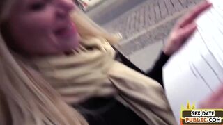 Public Cock Sucking Babe Humped By Her Intercourse Date