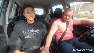 Please Drive Safe! Cute Latina Krista Reves gets Fucked in the Car for SalsaXXX