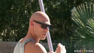 Poolside Hair Pie With Johnny Sins, Inari Vachs - Brazzers