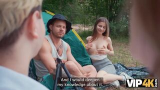 VIP4K. Horny couples lick asses in the woods and fuck with each other