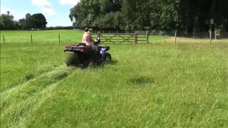 Crazy Naked Matures In Floppy Hats On A Quad Bike