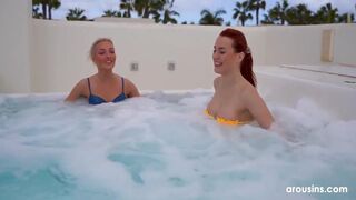 Charlie Red And Lovita Fate In Scissoring And Pussy Licking In The Jacuzzi With And For