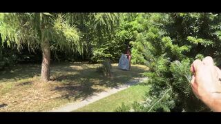 VIP4K. George Uhl fucked hard a young unfaithful wife in the bushes